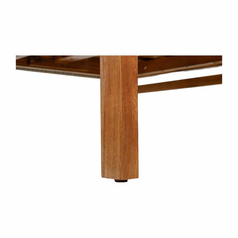 Christopher Knight Home - Ethel 4-Piece Outdoor Acacia Wood & Wicker Patio Conversation Set with Cushions