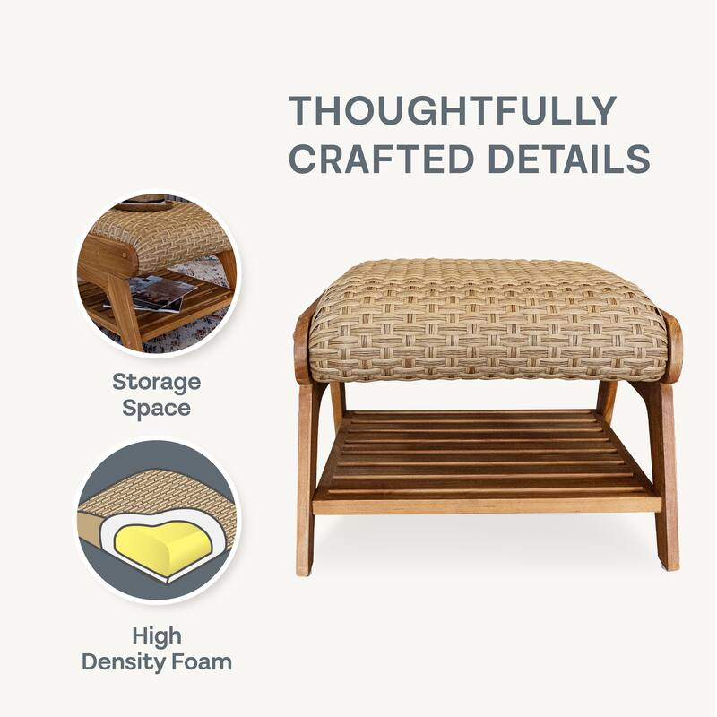 Cambridge Casual Camden 2-piece patio Adirondack chair and outdoor ottoman set