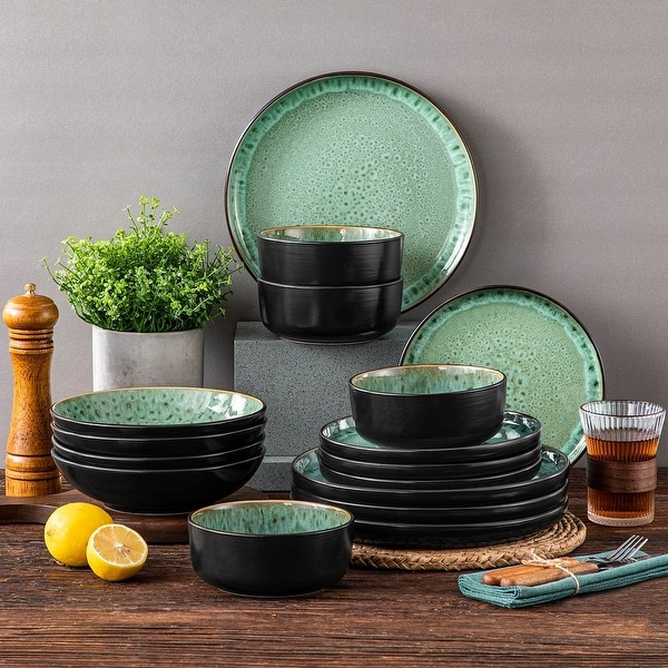 vancasso PLAYA Kiln Change Glaze 16 Piece Dinner Sets Service for 4 On Sale Bed Bath Beyond 41399840