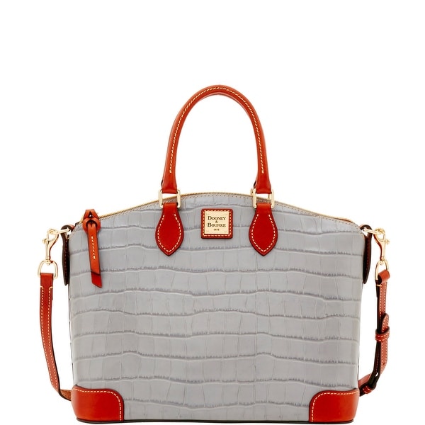 Dooney & Bourke Croco Satchel (Introduced by Dooney & Bourke at $248 in Jan 2017) - Light Grey