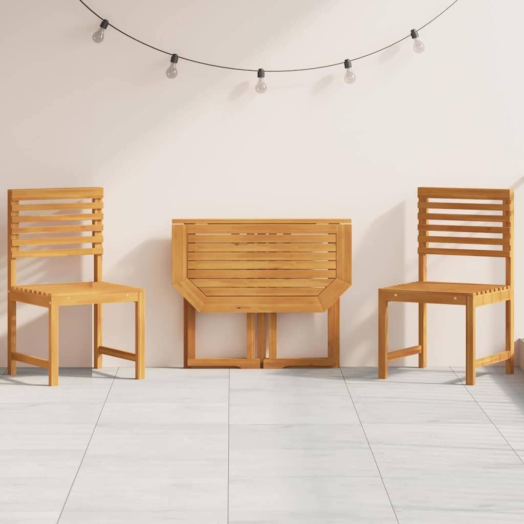 vidaXL Garden Bistro Set Brown solid acacia wood - 20 x 35 x 30