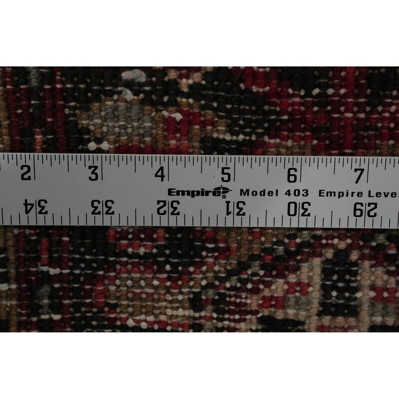 Hand Knotted Oriental 100% Wool Carpet Traditional Medallion Red Heriz Area Rug - 13' 1'' X 9' 6''