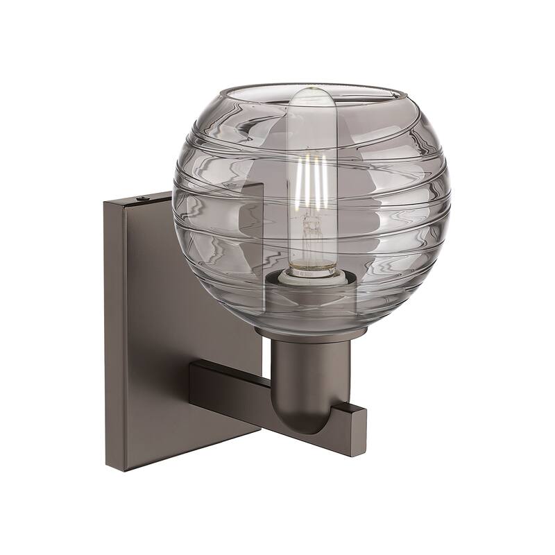 Innovations Lighting Downtown Urban - Athens Deco Swirl - 1 Light 6" Wall-mounted Sconce