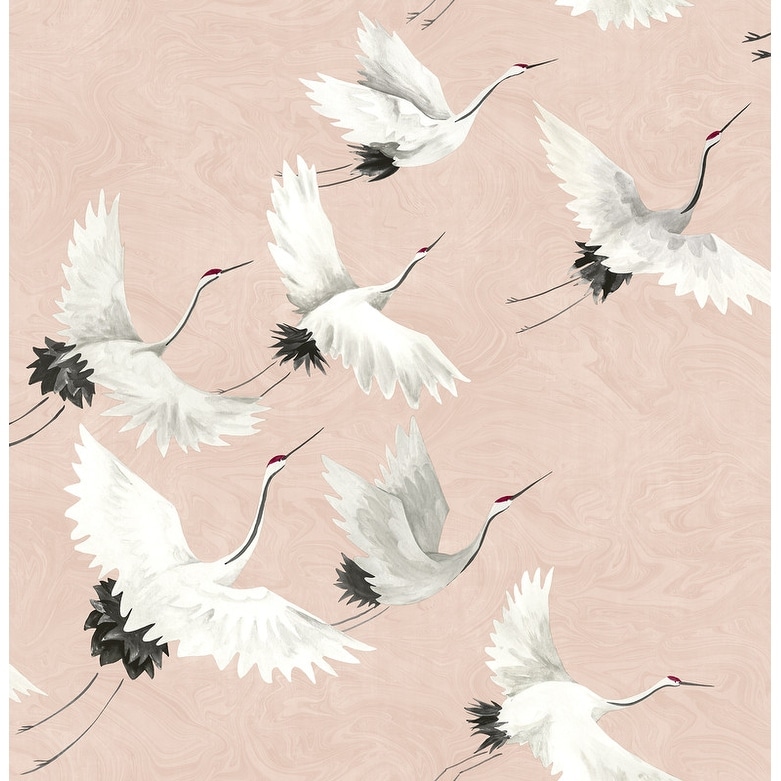 NuWallpaper Pink Halcyon Peel & Stick Wallpaper
