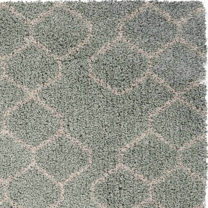 Strick & Bolton Spina Abstract Honeycomb Plush Area Rug