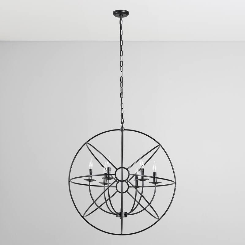 Voltaire 6-Bulb Chandelier by Kosas Home - 30x30