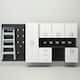 Option Black Slatwall / White Cabinets