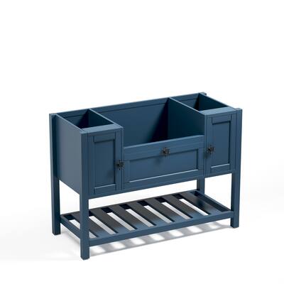 Solid Wood Bathroom Vanity Cabinet, Water/Moisture Resistant, Soft-Closing Doors