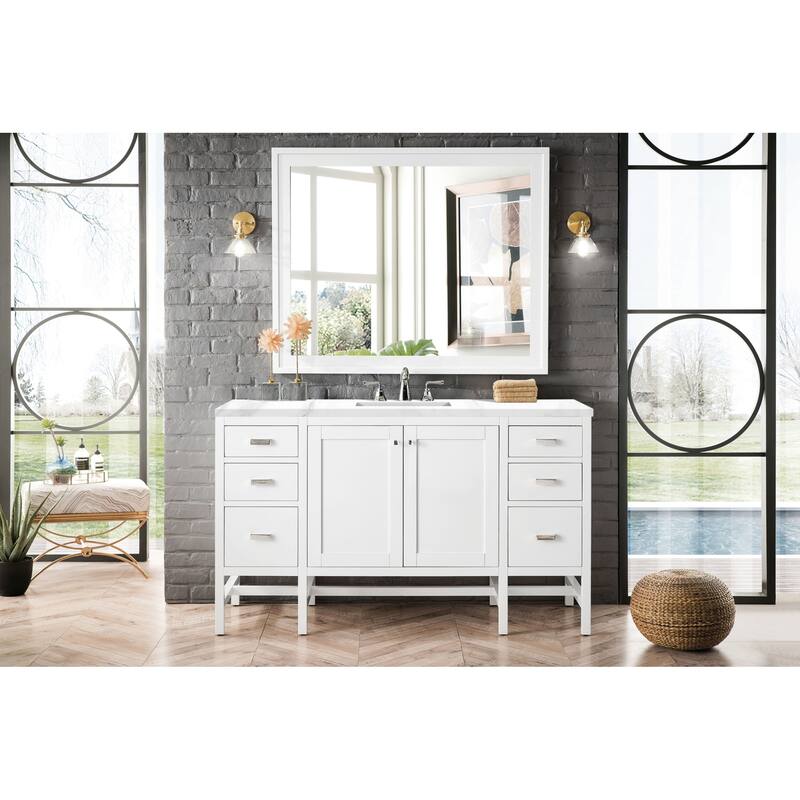 James Martin Vanities Addison 60" Single Basin Hardwood Vanity Set