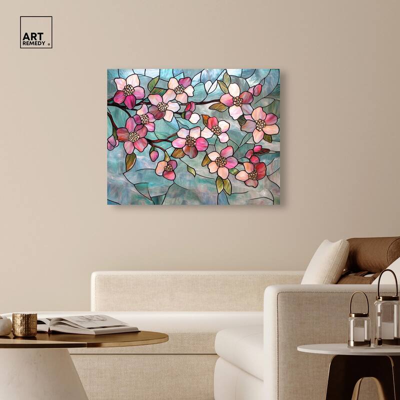 Shimmering Spring Blossoms I Canvas by Art Remedy, Gallery Wrapped