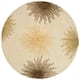 SAFAVIEH Handmade Soho Miyase Modern Burst New Zealand Wool Rug - 8' x 8' Round - Beige