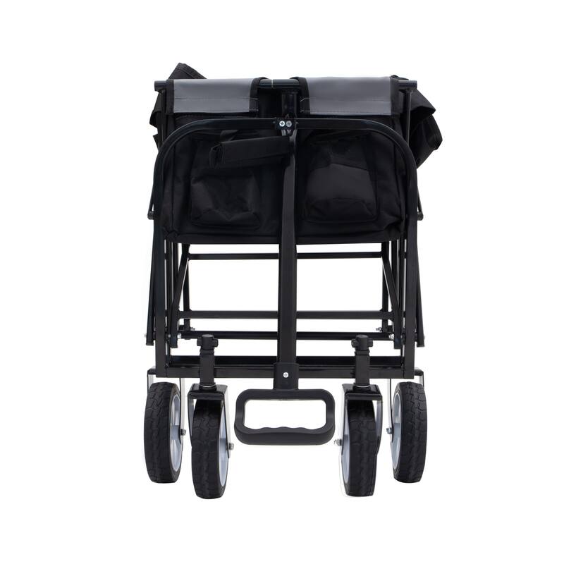 Foldable Wagon with Straps, Beach & Utility Cart, 225lb Capacity