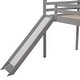 preview thumbnail 13 of 13, Twin Loft Bed with Integrated Slide and Guard Rails , Solid Pine Wood Construction for Durability and Safety