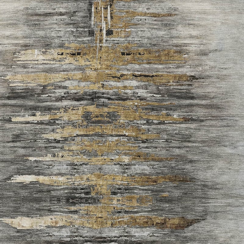 HomeRoots Abstract Transitional Rectangle Outdoor Rug