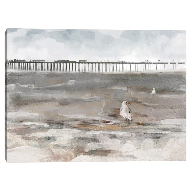 Along the Pier by Studio Arts Canvas Art Print