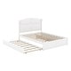 preview thumbnail 9 of 25, Wood Queen Size Platform Bed with Twin Size Trundle and 2 Drawers