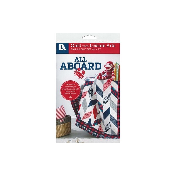Leisure Arts All Aboard Quilt Ptrn - White. Opens flyout.