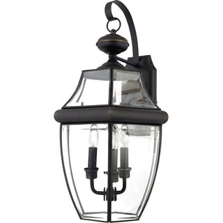Newbury 3-Light Outdoor Wall Lantern in Medici Bronze