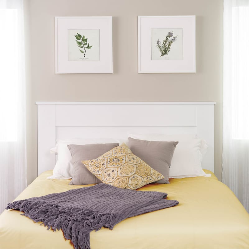 Prepac Queen-sized Flat-panel Headboard (Only) - fresh white