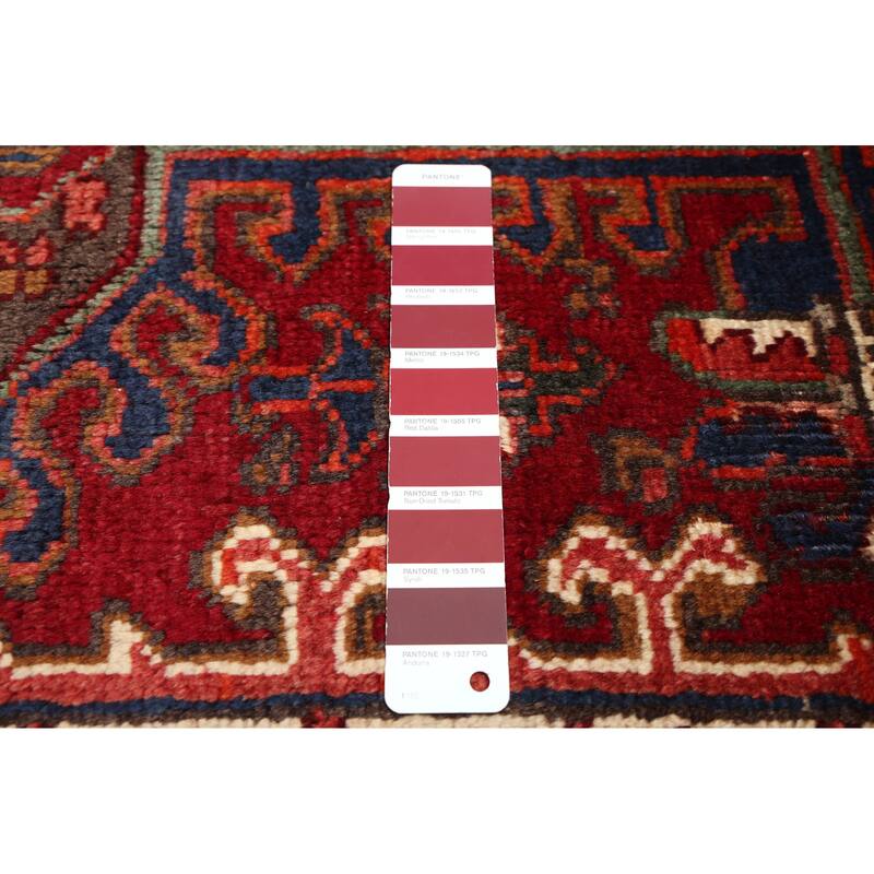 ECARPETGALLERY Hand-knotted Sarabi Dark Red Wool Rug - 7'10 x 11'3