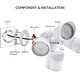 preview thumbnail 26 of 24, 30W Dual-Head LED Security Light with GFCI Outlets, Motion Sensor & Dusk to Dawn Floodlight