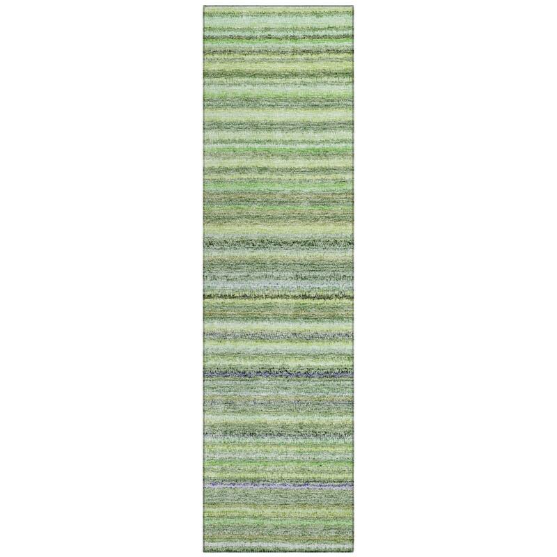 Machine Washable Indoor/ Outdoor Chantille Stripes Rug