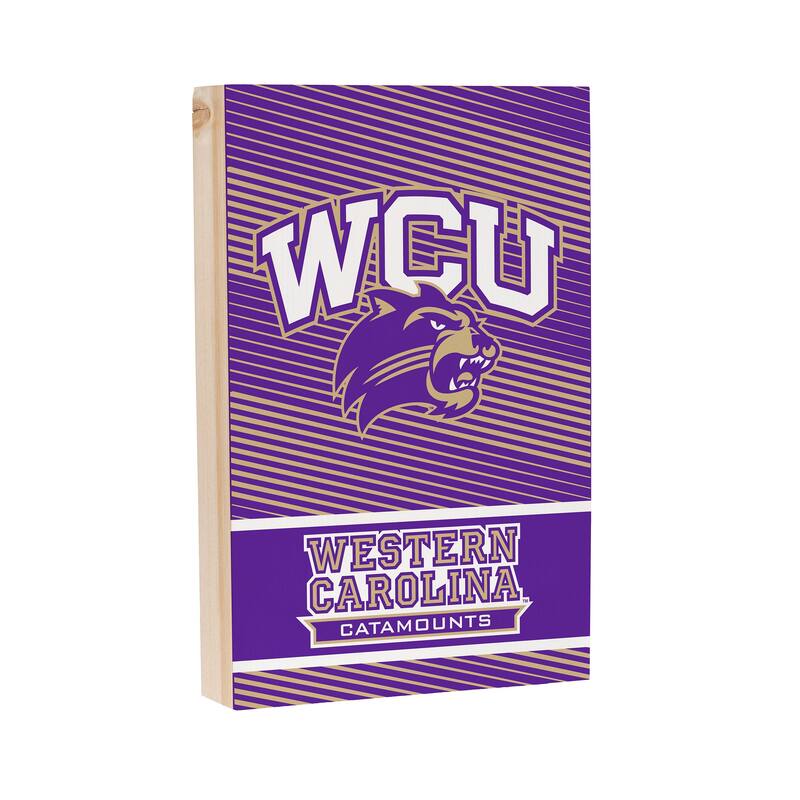 Western Carolina University Wooden Tabletop Mantel Shelf Sign