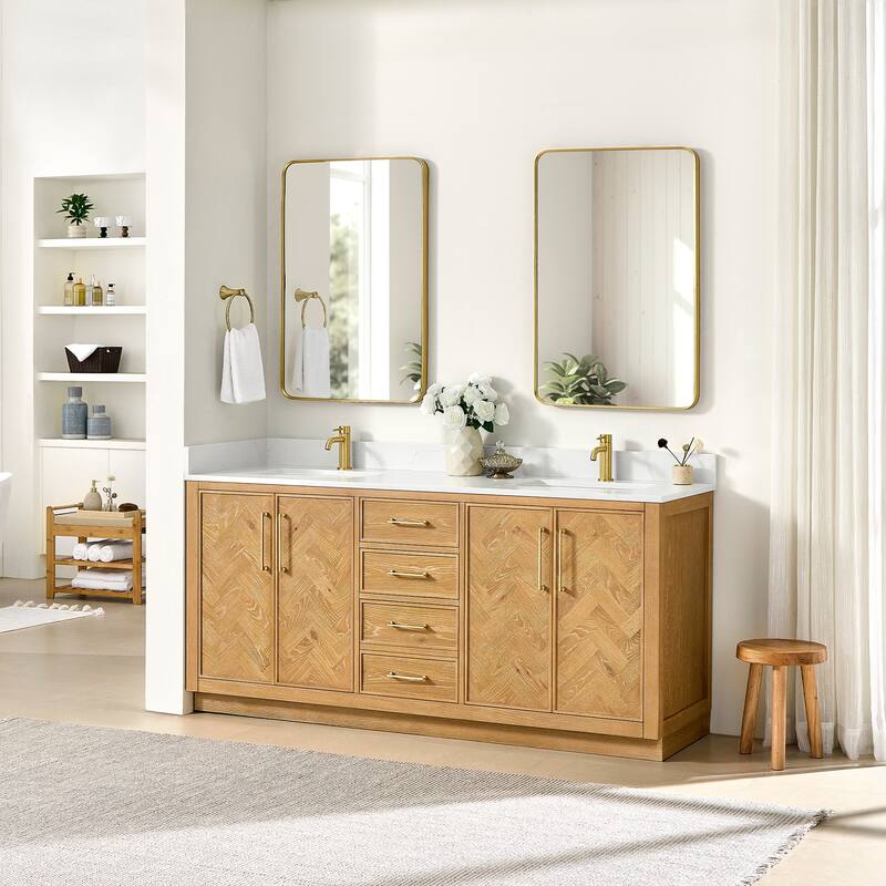 Jakarta Bath Vanity with Quartz Stone Top without Mirror