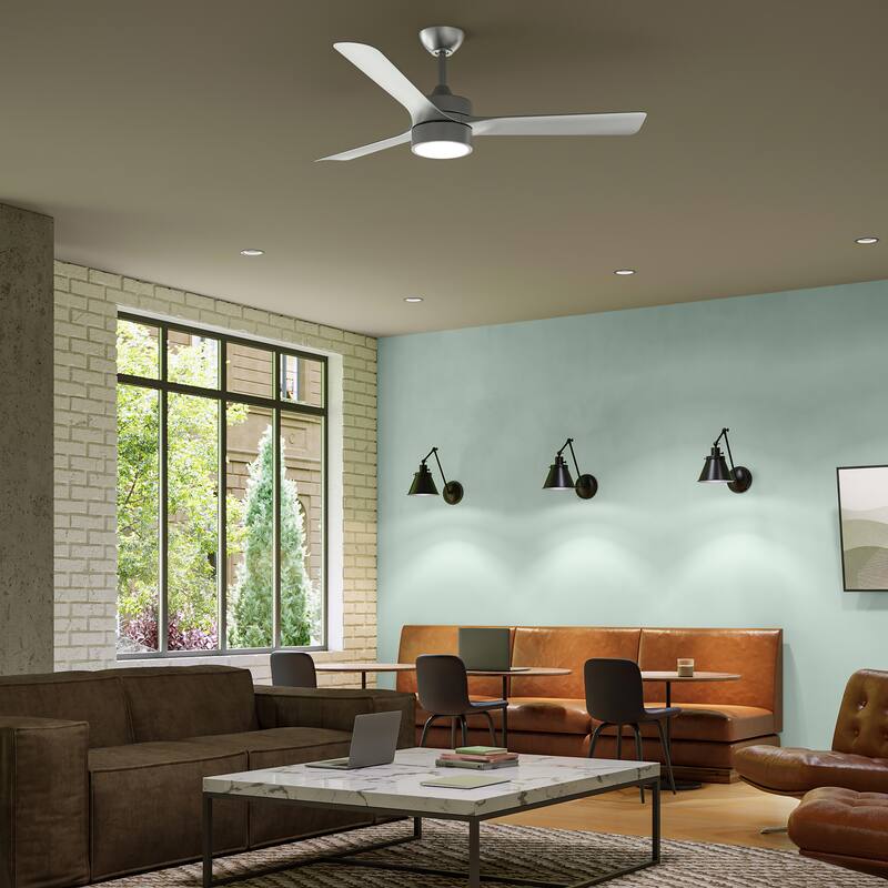 Axion 3-Blade Modern LED Ceiling Fan with Matte Blades