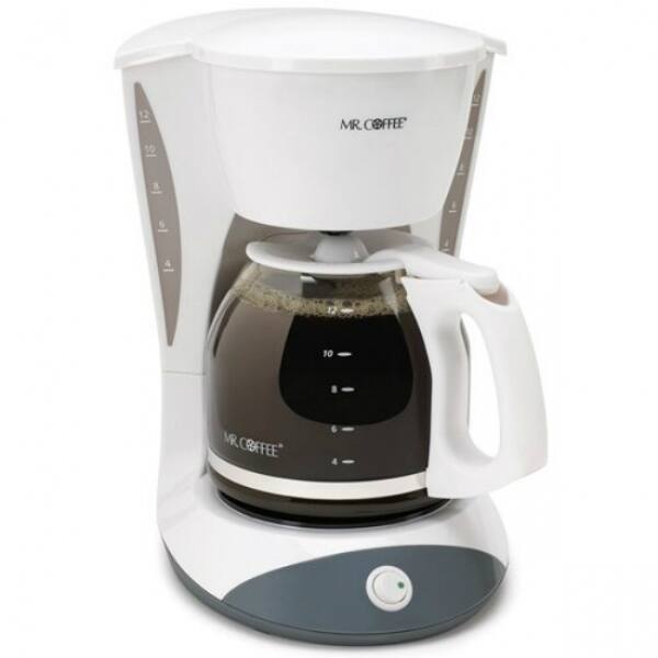 Mr. Coffee Simple Brew 12-Cup Coffee Maker - White