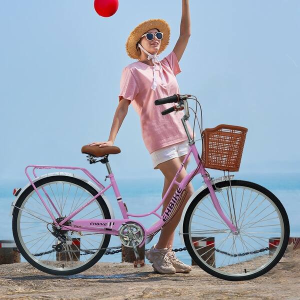 Women BIke 26 Inch BIke Road BIke Seaside Travel BIcycle,Commute BIke 7  Speeds - Bed Bath & Beyond - 37123516