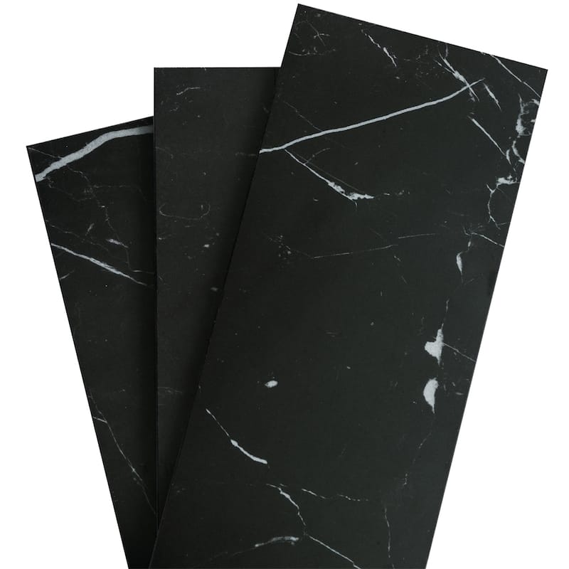 Penthouse 4x12 Polished Marble Look Porcelain Subway Tile - Floor, Wall