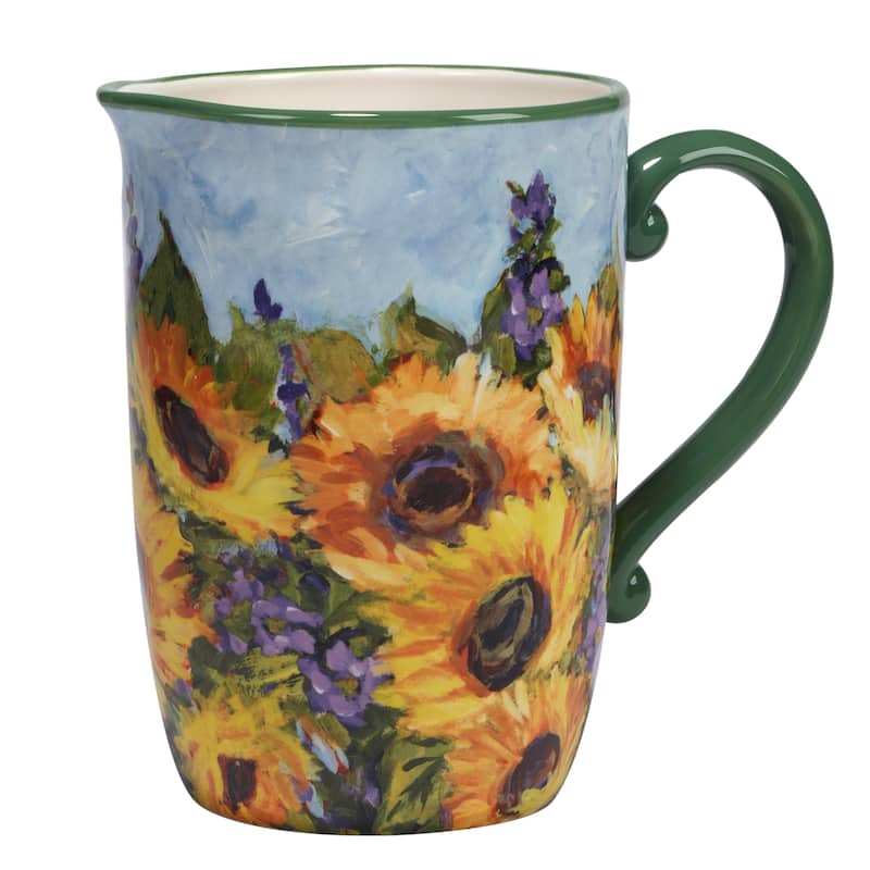 Certified International Sunflower Bouquet 96 oz. Pitcher - 96oz