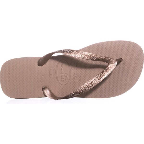 havaianas rose gold top