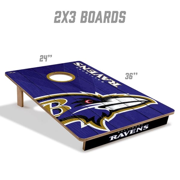 Baltimore Ravens NFL Tailgate Cornhole Board Set