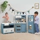 preview thumbnail 15 of 18, Teamson Kids Little Chef Atlanta Modular Play Kitchen with Accessories - 60.75" L x 12.99" W x 34.37" H
