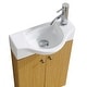Fine Fixtures Glenwood 17-inch Wood Yellow Oak/ White ...