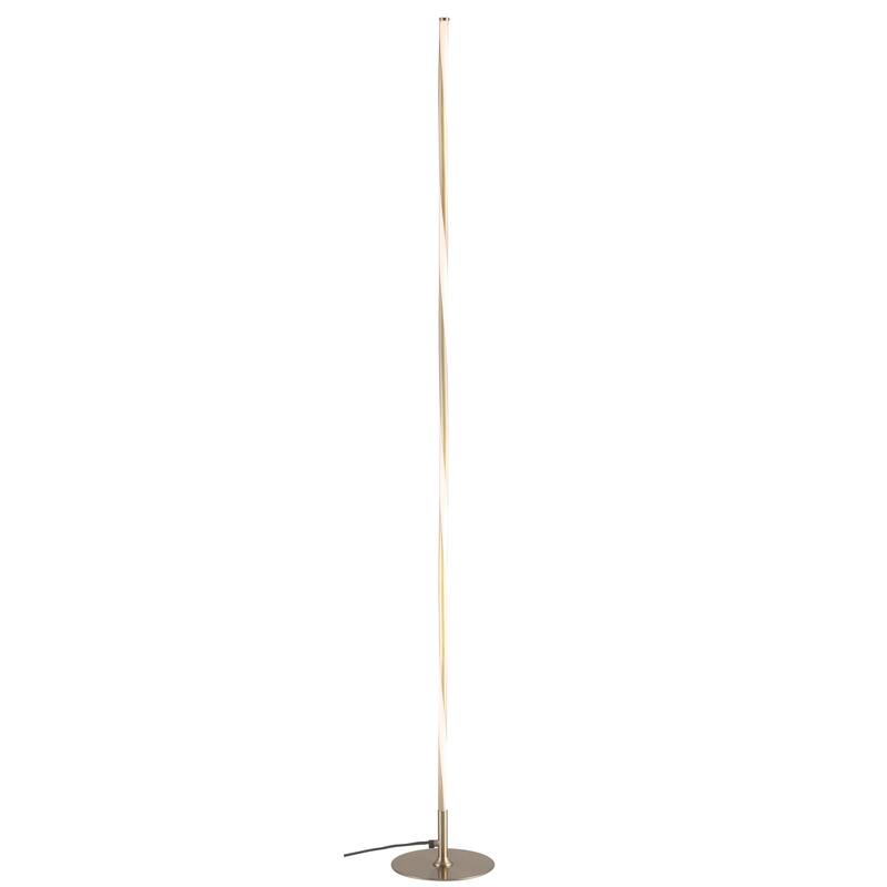 Iris 63.75" LED Integrated Floor Lamp, Chrome by JONATHAN Y