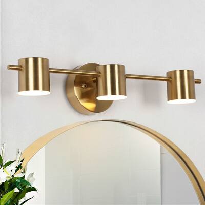 Modern 1/2/3-Light Brass LED Bathroom Vanity Light Linear Wall Sconces