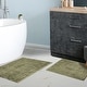 preview thumbnail 36 of 38, Superior Cotton Solid Non-slip Backing 2-Piece Bath Rug Set
