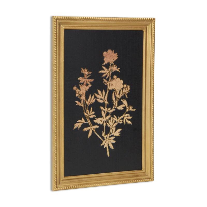 Franziska Gold Framed Garden Flower Decor