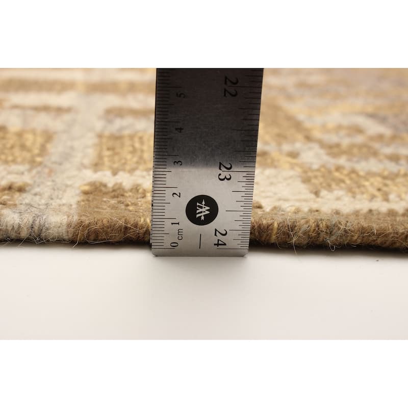 ECARPETGALLERY Flat-Weave Ankara FW Brown Wool Kilim - 5'5 x 7'9