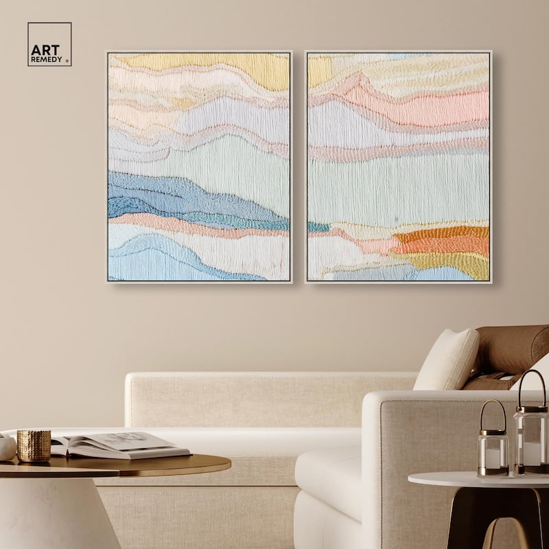 Gentle Breeze II Canvas Set of 2 by Art Remedy