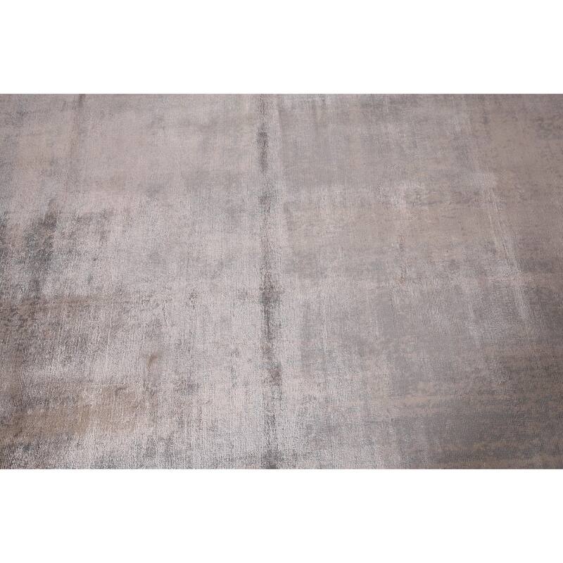 Abstract Indian Area Rug Hand-Knotted Wool Carpet - 5'8"x 7'10"