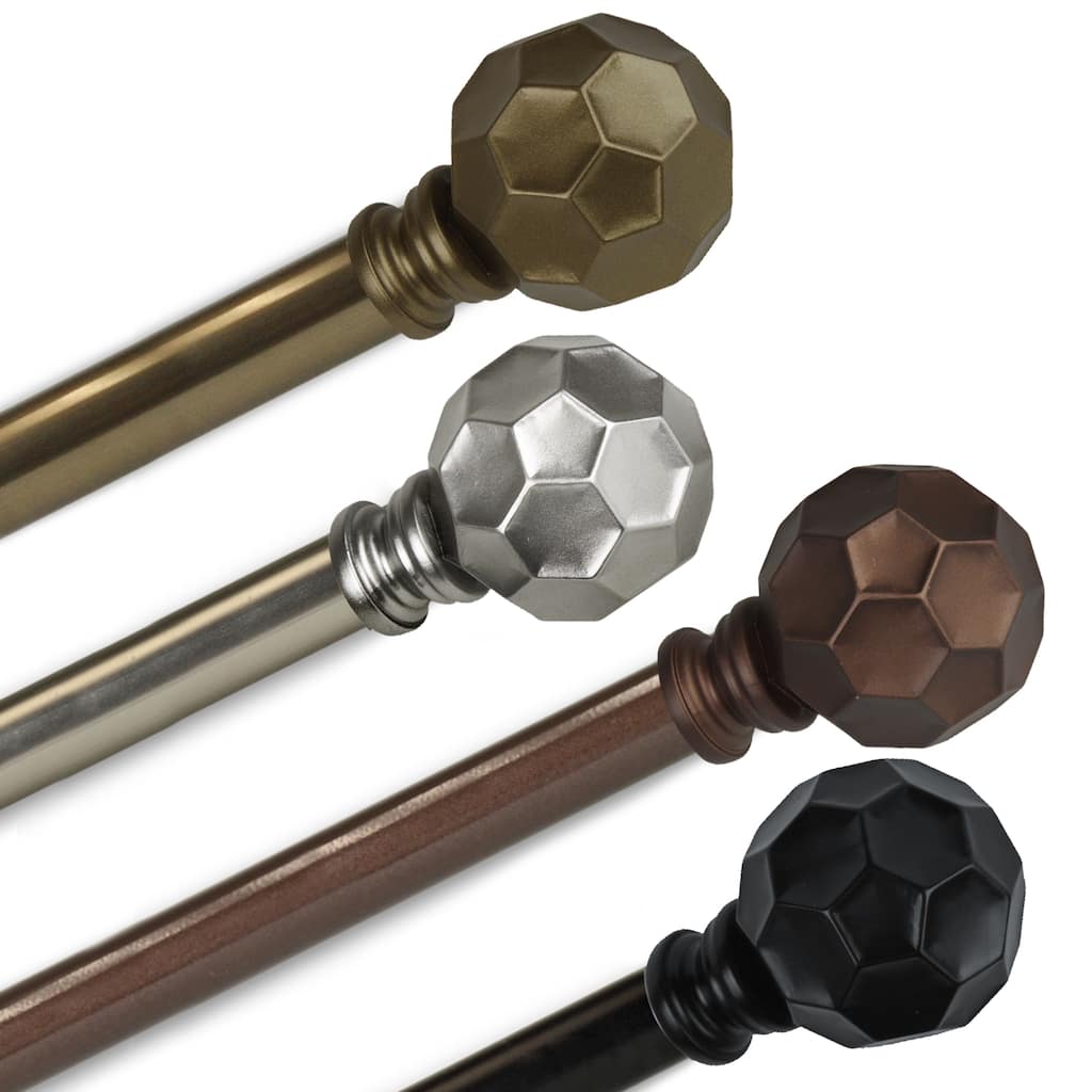 InStyleDesign Finley Adjustable Curtain Rod 13/16 inch dia.