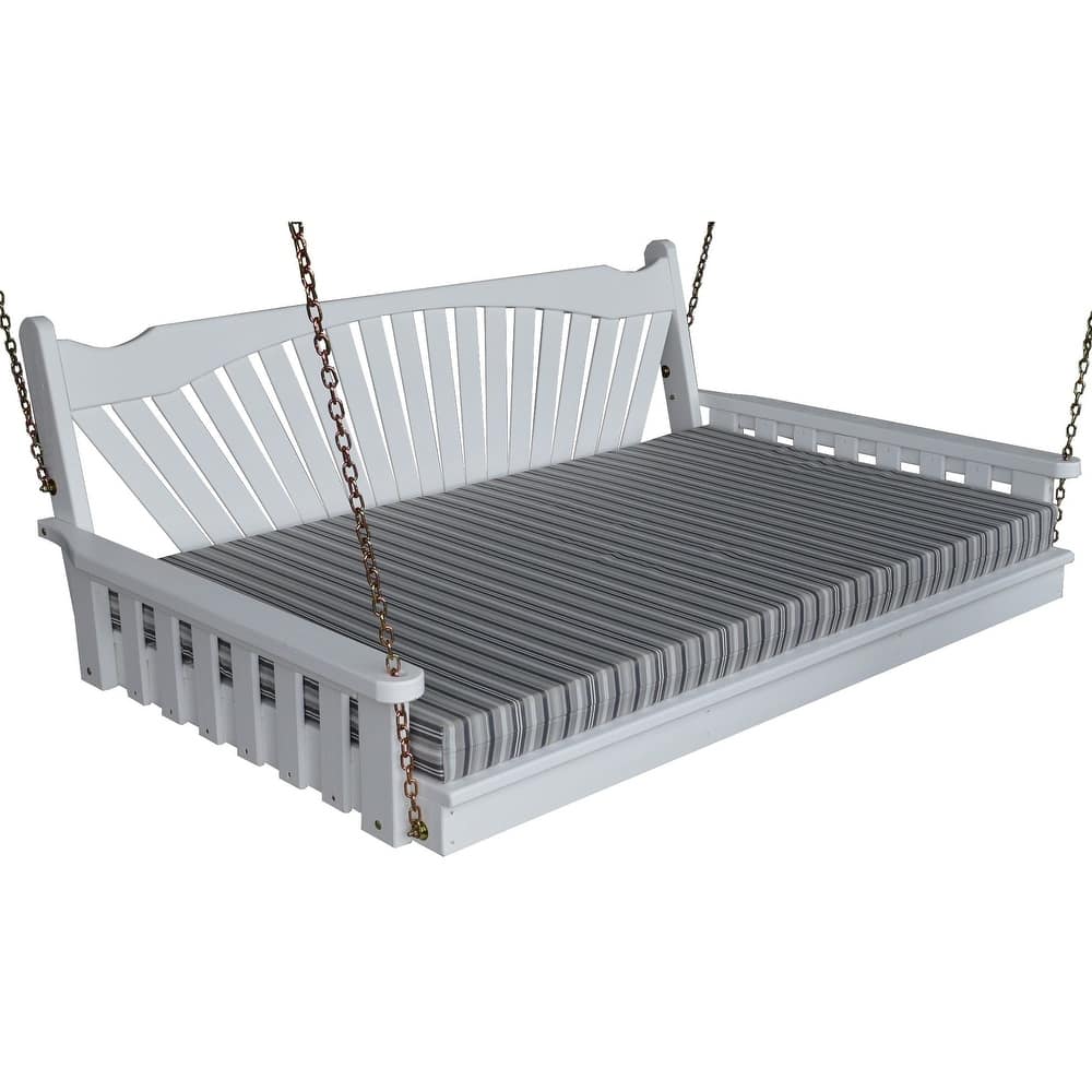 Pine 6' Fanback Swingbed