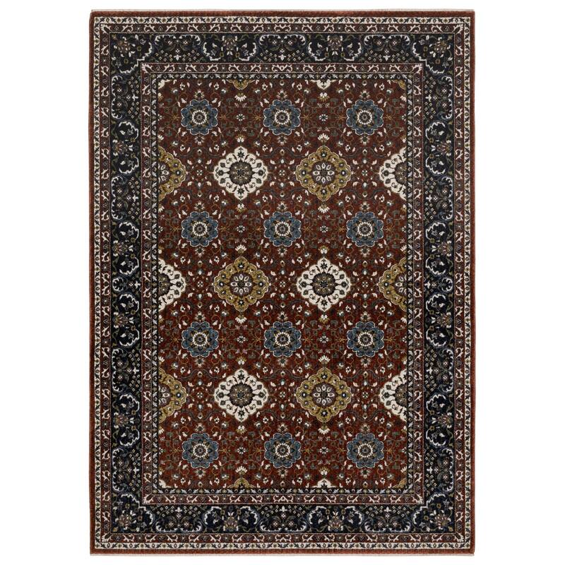 HomeRootsMedallion Traditional Rectangle Area Rug