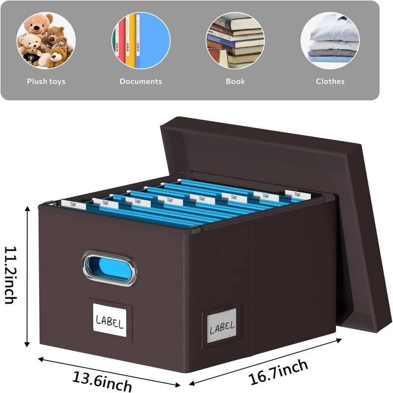 Collapsible Portable Filing Boxes for Faux Leather Bed Bath & Beyond