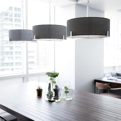 Tessa Brushed Steel Finish 4 Light Pendant