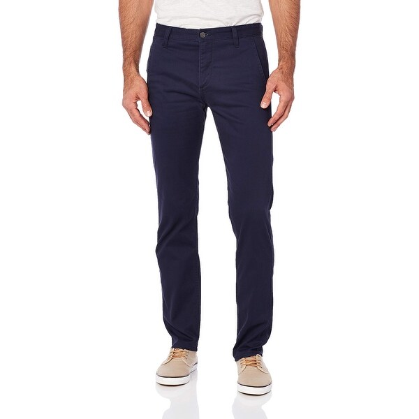 Dockers Mens Pants Navy Blue Size 40x32 Slim Fit Tapered Khaki Stretch. Opens flyout.